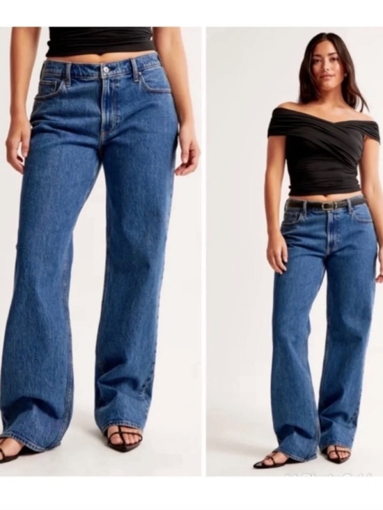 Abercrombie & Fitch Denim - Abercrombie the Low Rise Baggy Jeans Curve Love